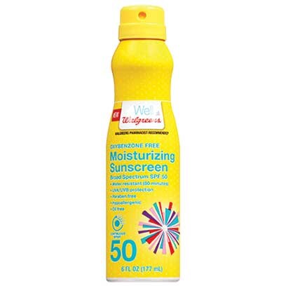 Walgreens Sunscreen Moisturizing Spray SPF 50