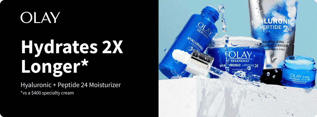 Hydrates 2X Longer* Hyaluronic + Peptide 24 Moisturizer *vs a $400 specialty cream